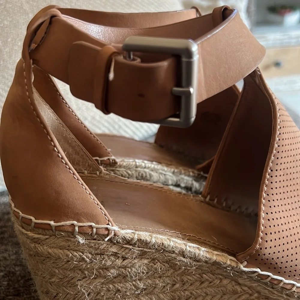 Marc fisher MLANNIE Ltd‎ leather mlannie pink buckle espadrilles Size 11